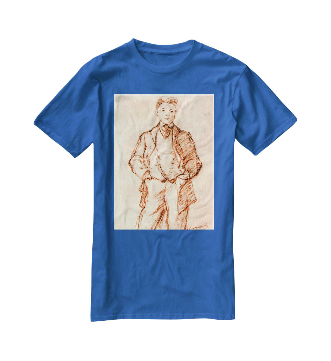 Study of a boy by Manet T-Shirt - Canvas Art Rocks - 2