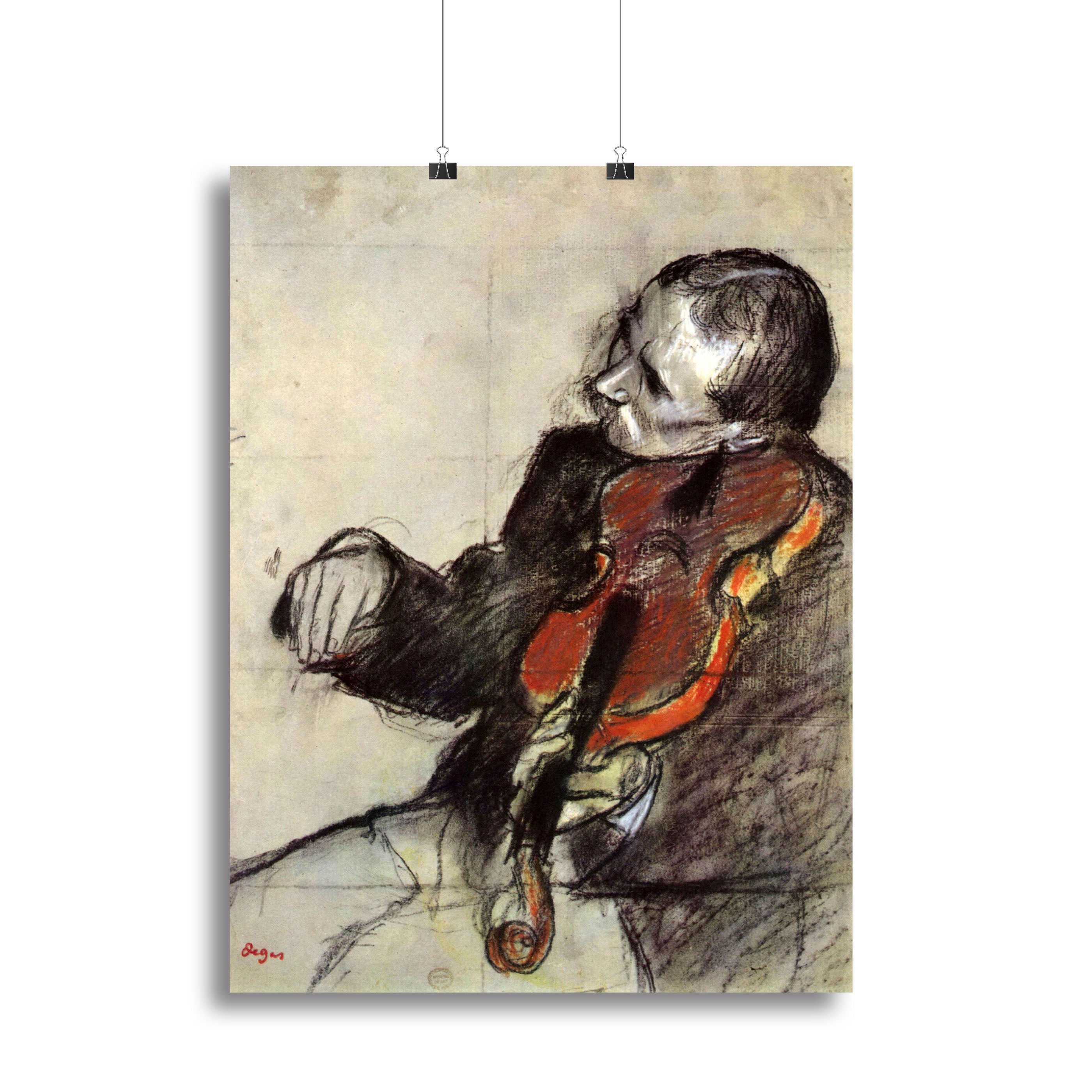 Study of violinist by Degas Canvas Print or Poster - Canvas Art Rocks - 2