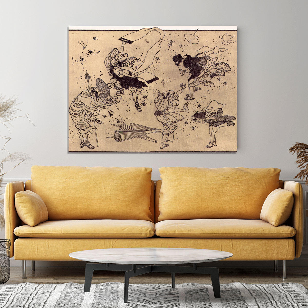Sudden Wind by Hokusai Canvas Print or Poster - Canvas Art Rocks - 4