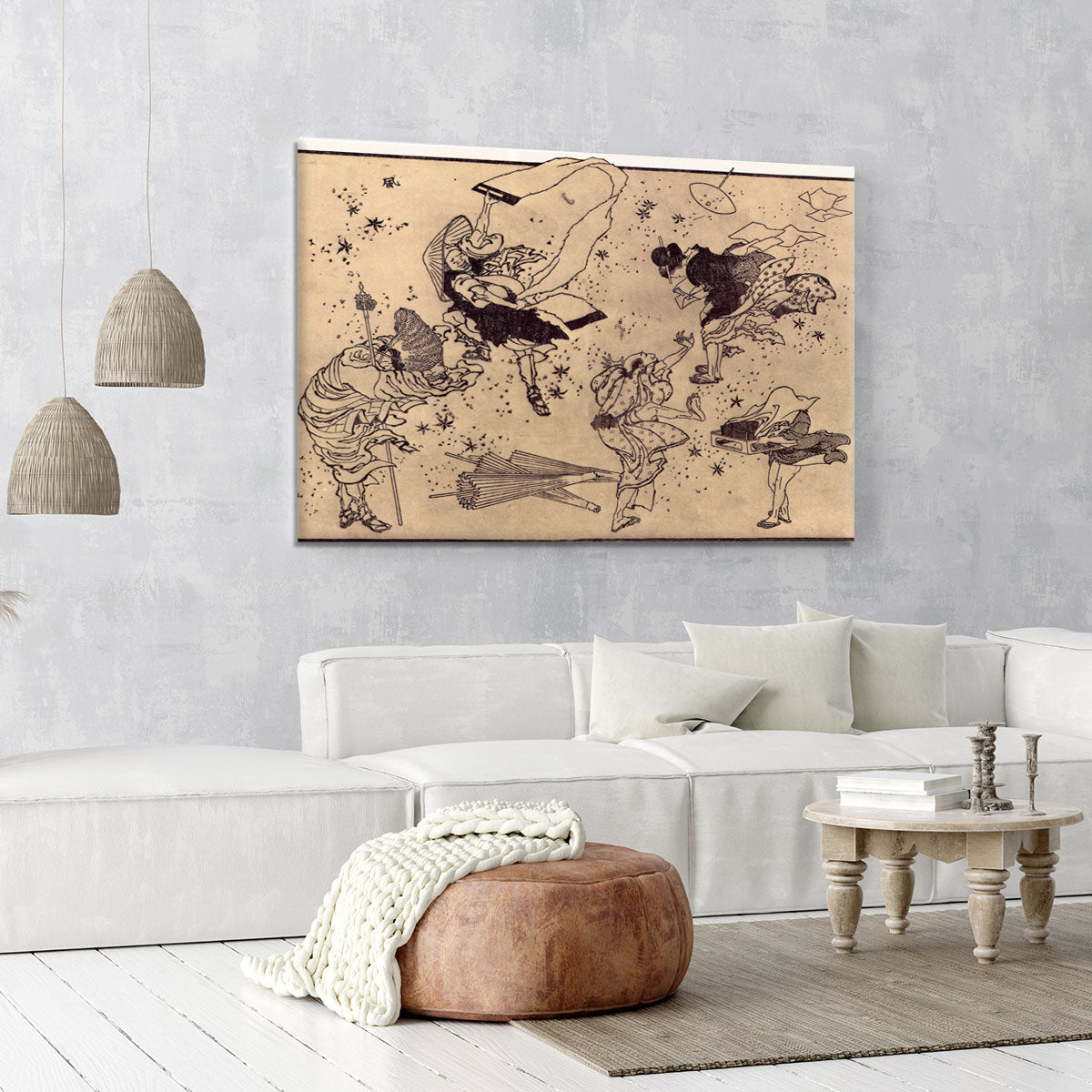 Sudden Wind by Hokusai Canvas Print or Poster - Canvas Art Rocks - 6