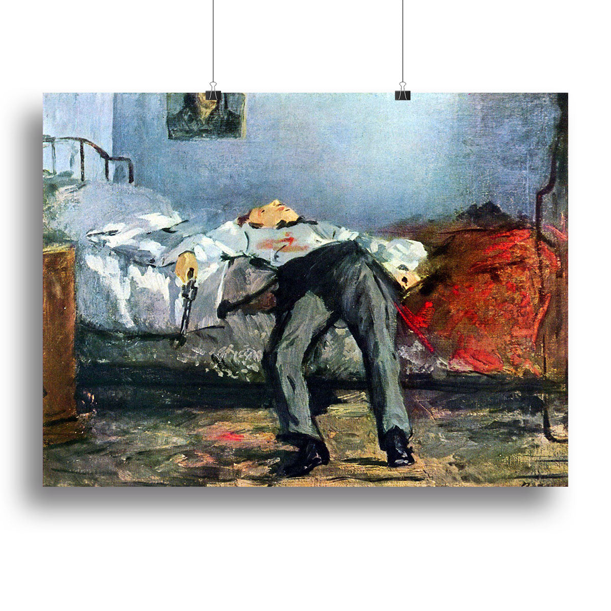 Suicide by Manet Canvas Print or Poster - Canvas Art Rocks - 2