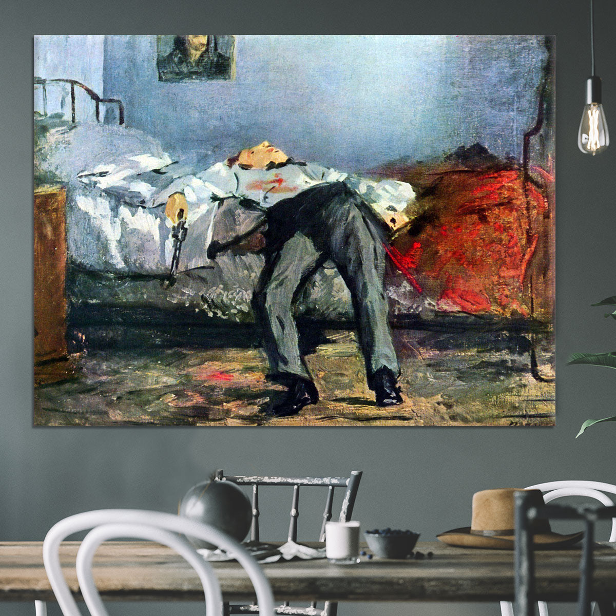 Suicide by Manet Canvas Print or Poster - Canvas Art Rocks - 3