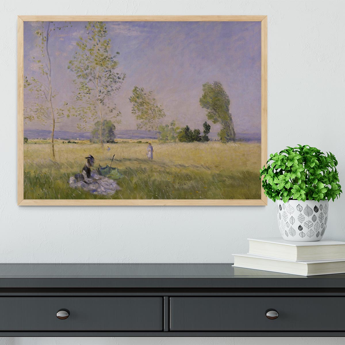 Summer by Monet Framed Print - Canvas Art Rocks - 4