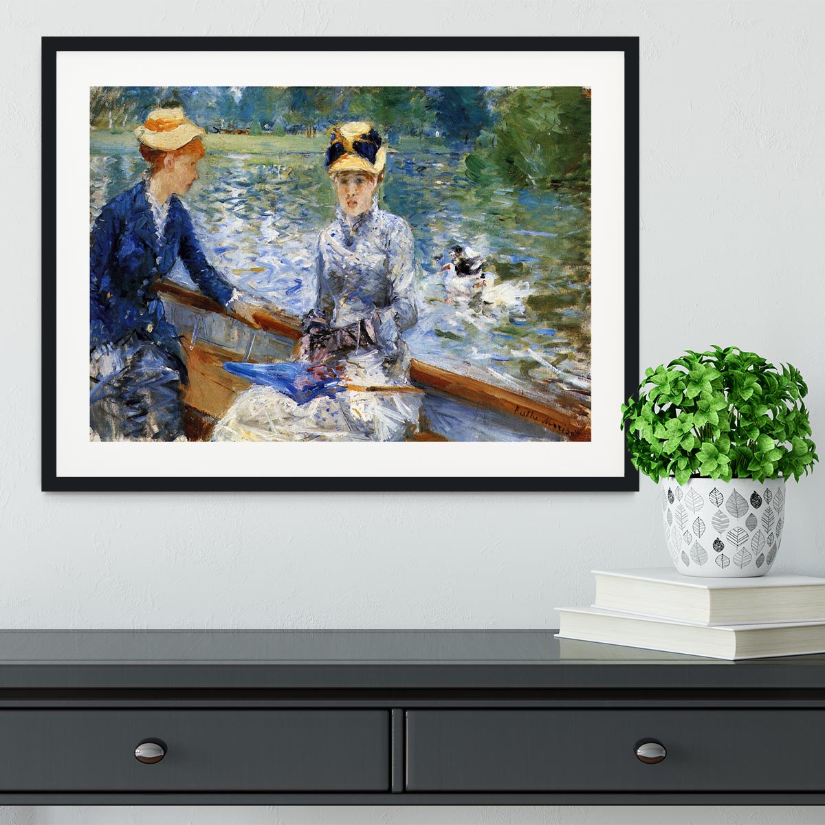 Summer day by Renoir Framed Print - Canvas Art Rocks - 1