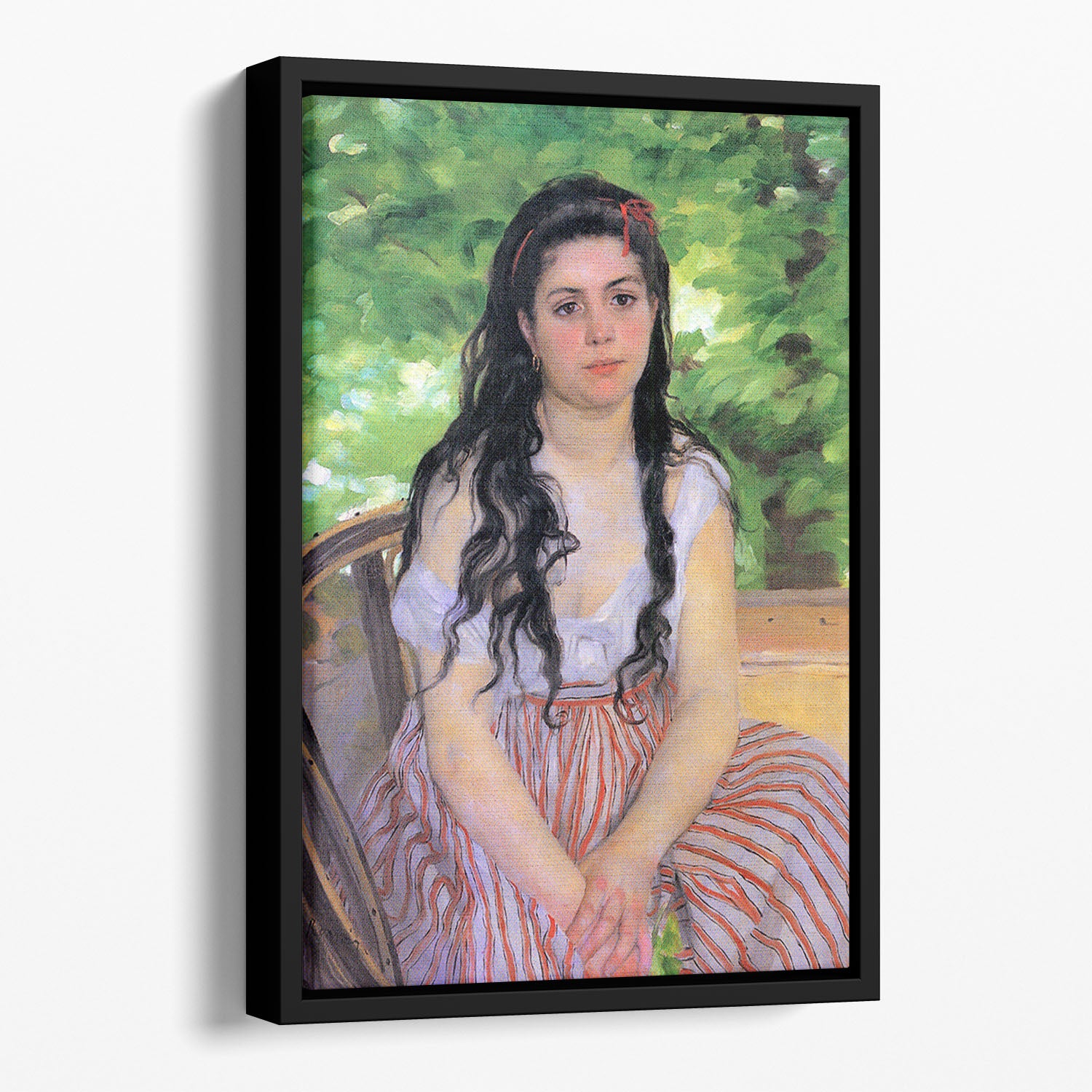 Summertime study by Renoir Floating Framed Canvas