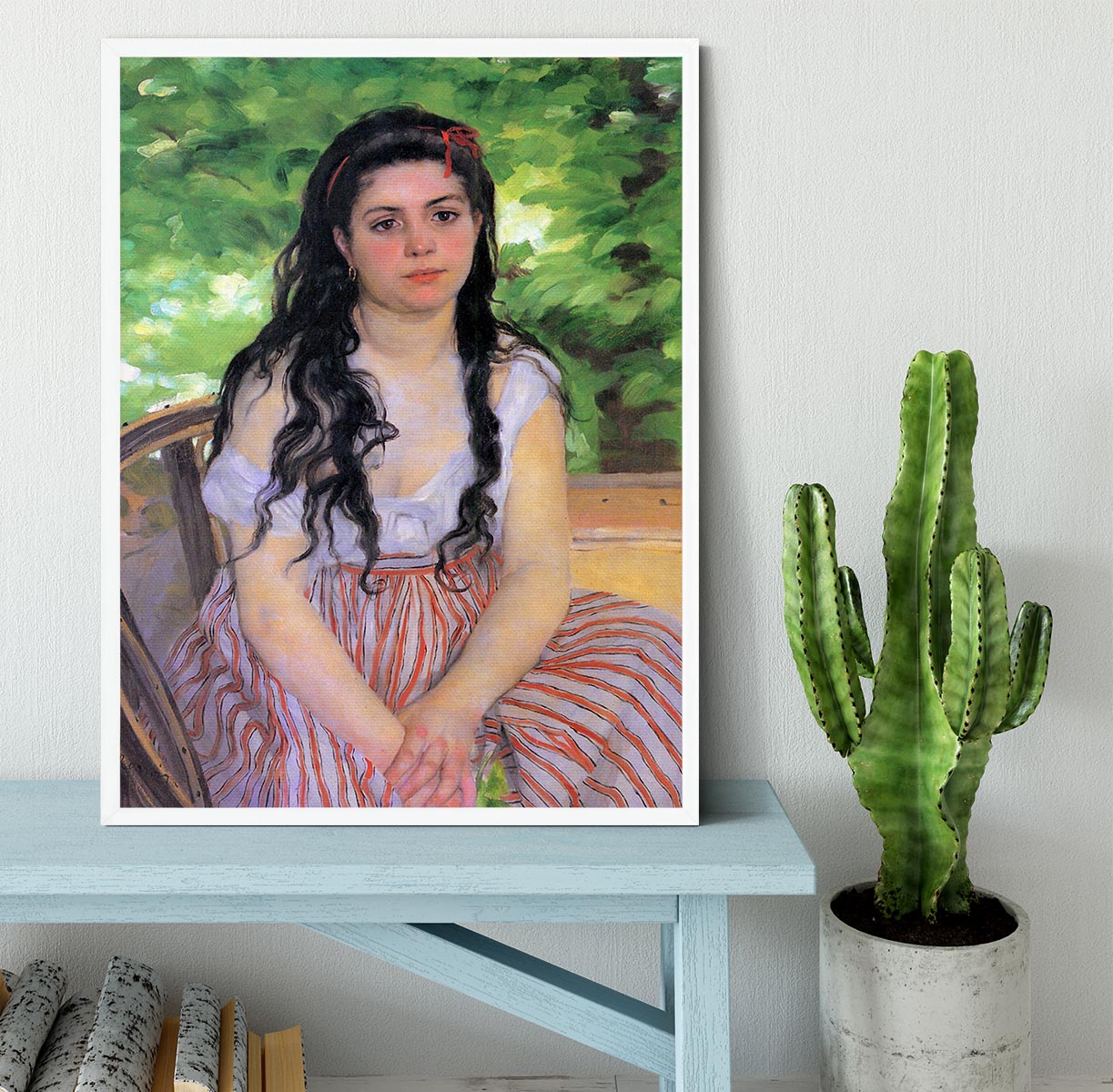 Summertime study by Renoir Framed Print - Canvas Art Rocks -6