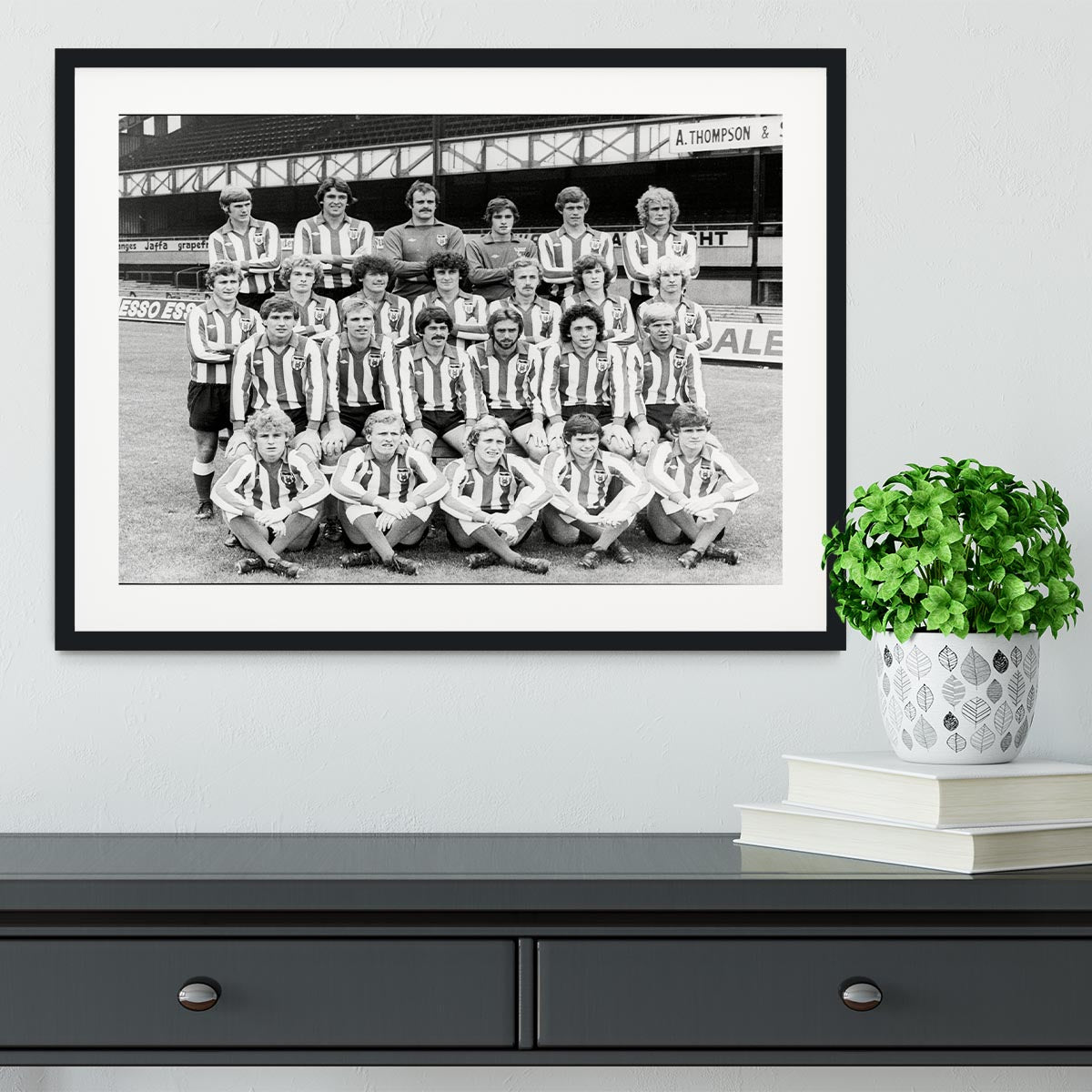 Sunderland Football Club Team Photo 1978 Framed Print - Canvas Art Rocks - 1