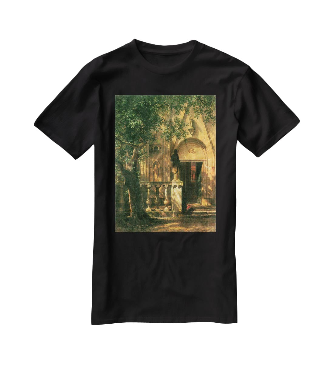Sunlight and Shadow 2 by Bierstadt T-Shirt - Canvas Art Rocks - 1