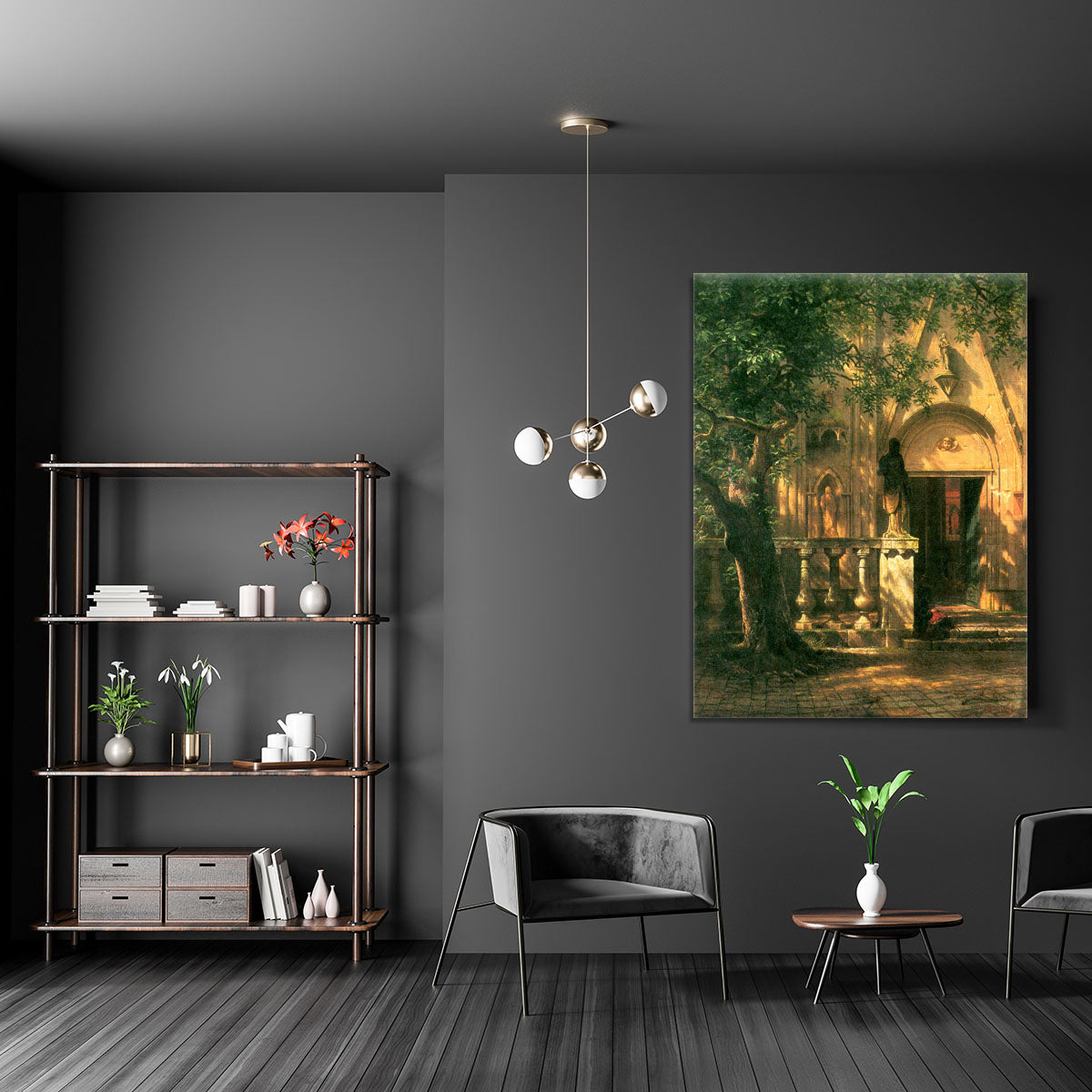 Sunlight and Shadow 2 by Bierstadt Canvas Print or Poster - Canvas Art Rocks - 5