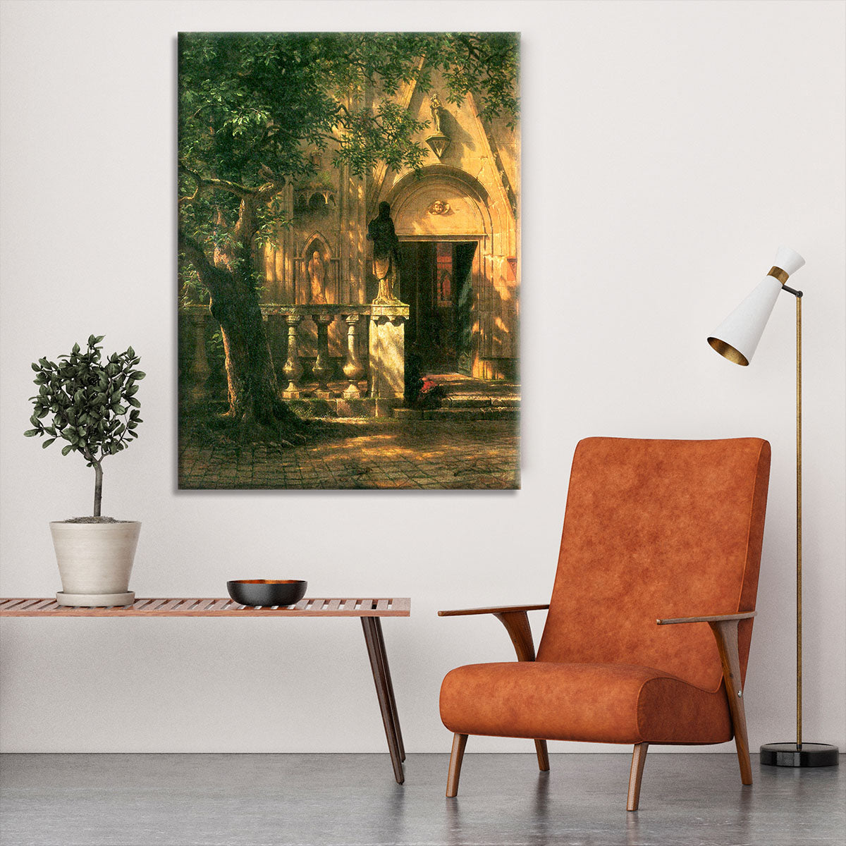 Sunlight and Shadow 2 by Bierstadt Canvas Print or Poster - Canvas Art Rocks - 6