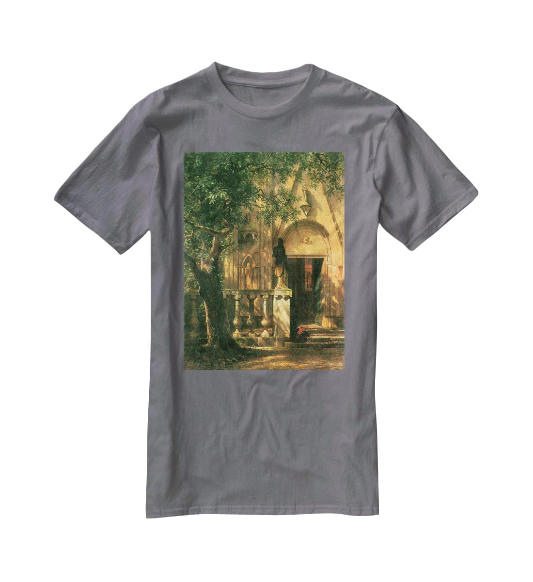 Sunlight and Shadow 2 by Bierstadt T-Shirt - Canvas Art Rocks - 3