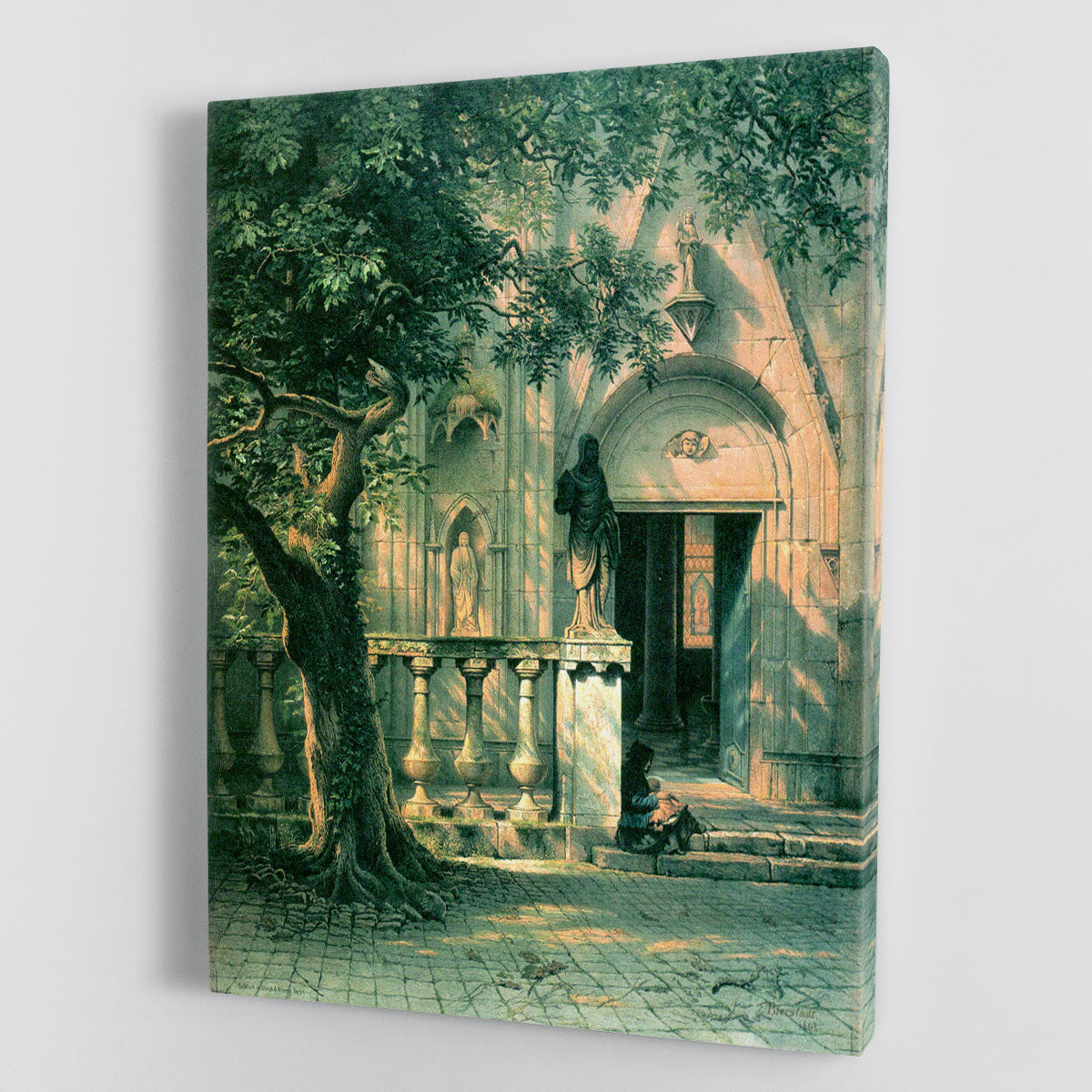 Sunlight and Shadow by Bierstadt Canvas Print or Poster - Canvas Art Rocks - 1
