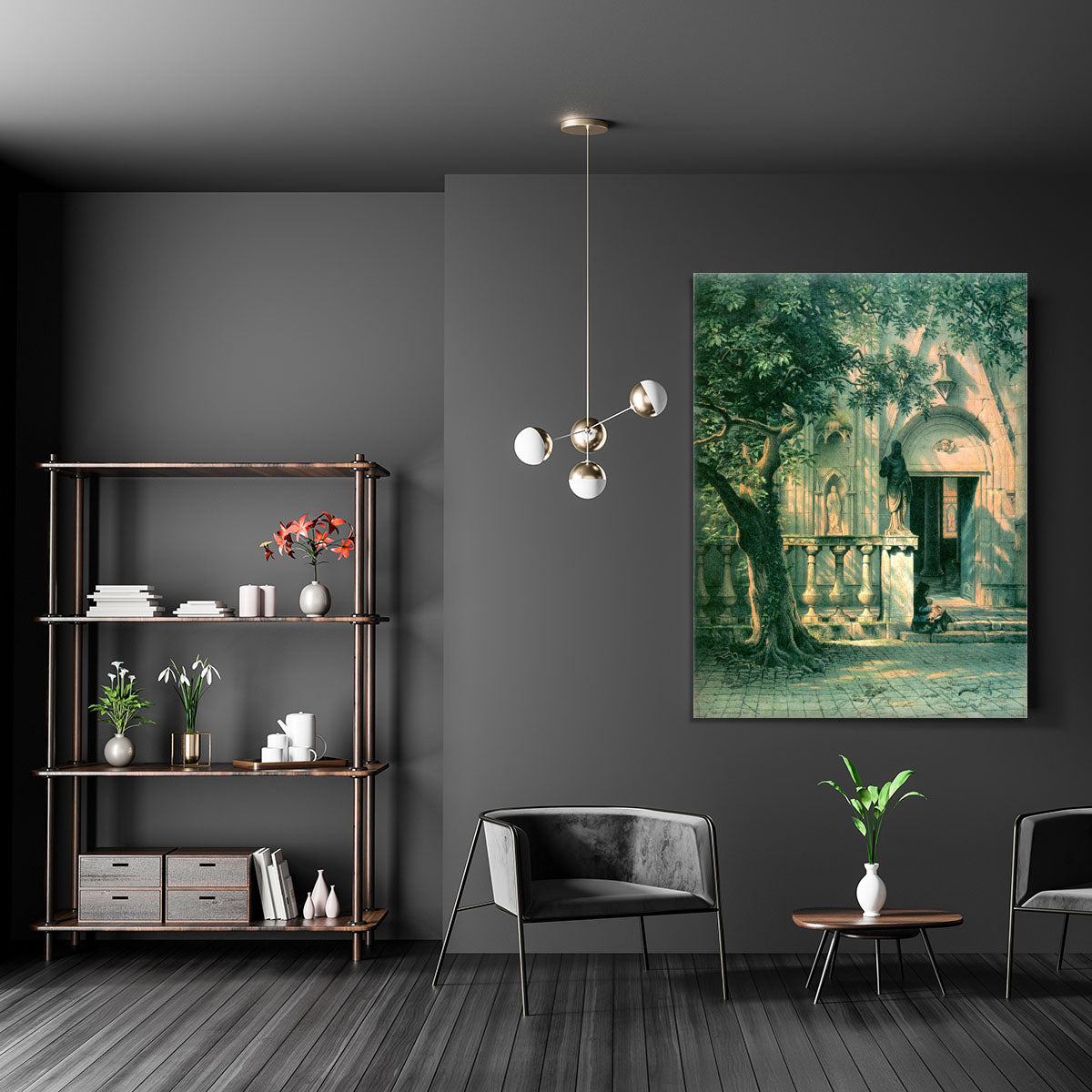 Sunlight and Shadow by Bierstadt Canvas Print or Poster - Canvas Art Rocks - 5
