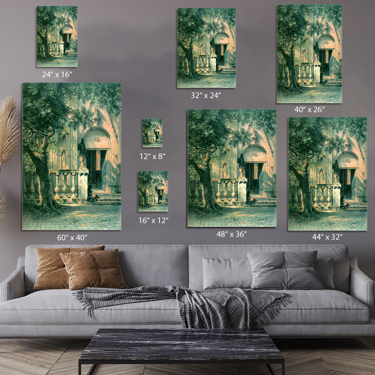 Sunlight and Shadow by Bierstadt Canvas Print or Poster - Canvas Art Rocks - 7