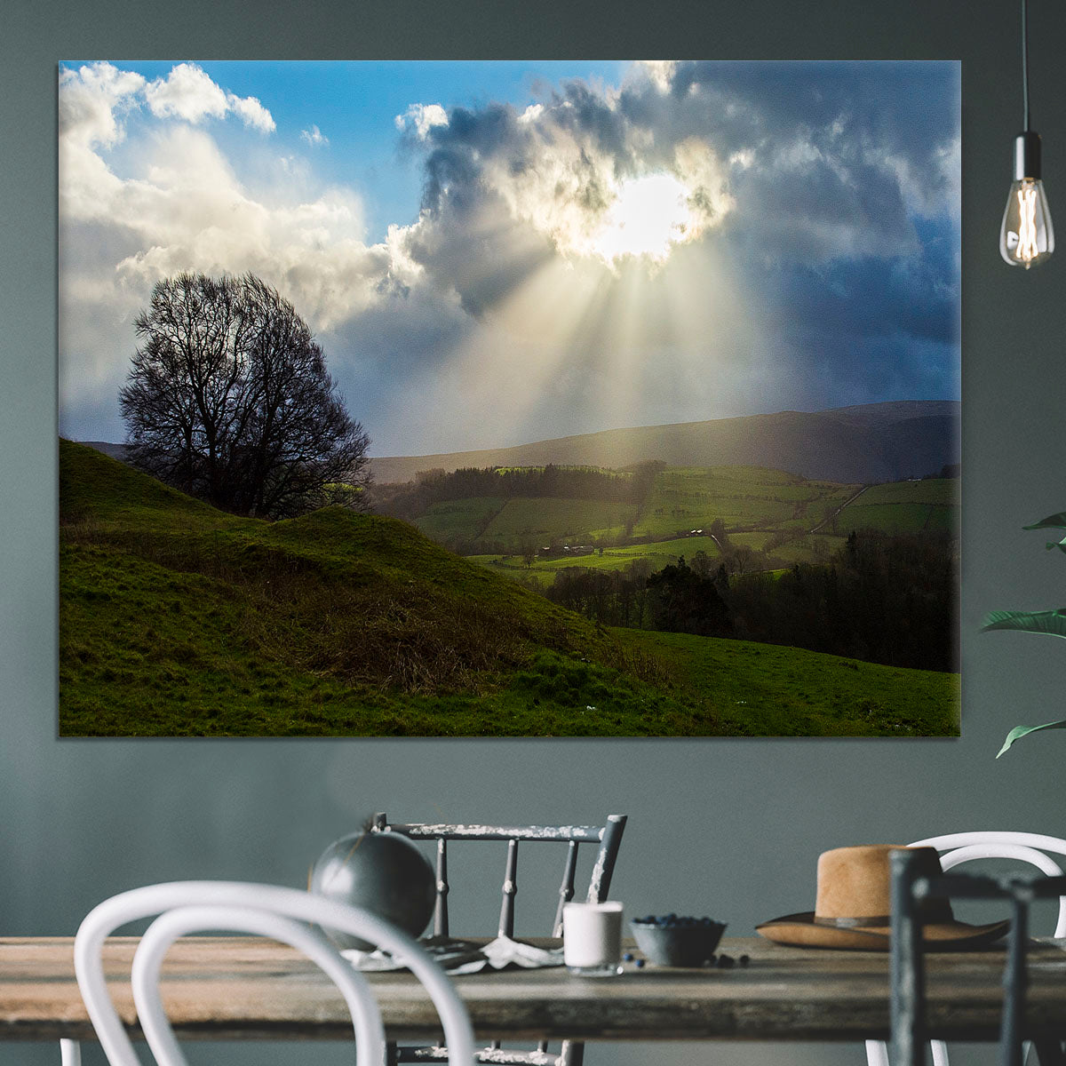 Sunlight on the Lake District Canvas Print or Poster - Canvas Art Rocks - 3