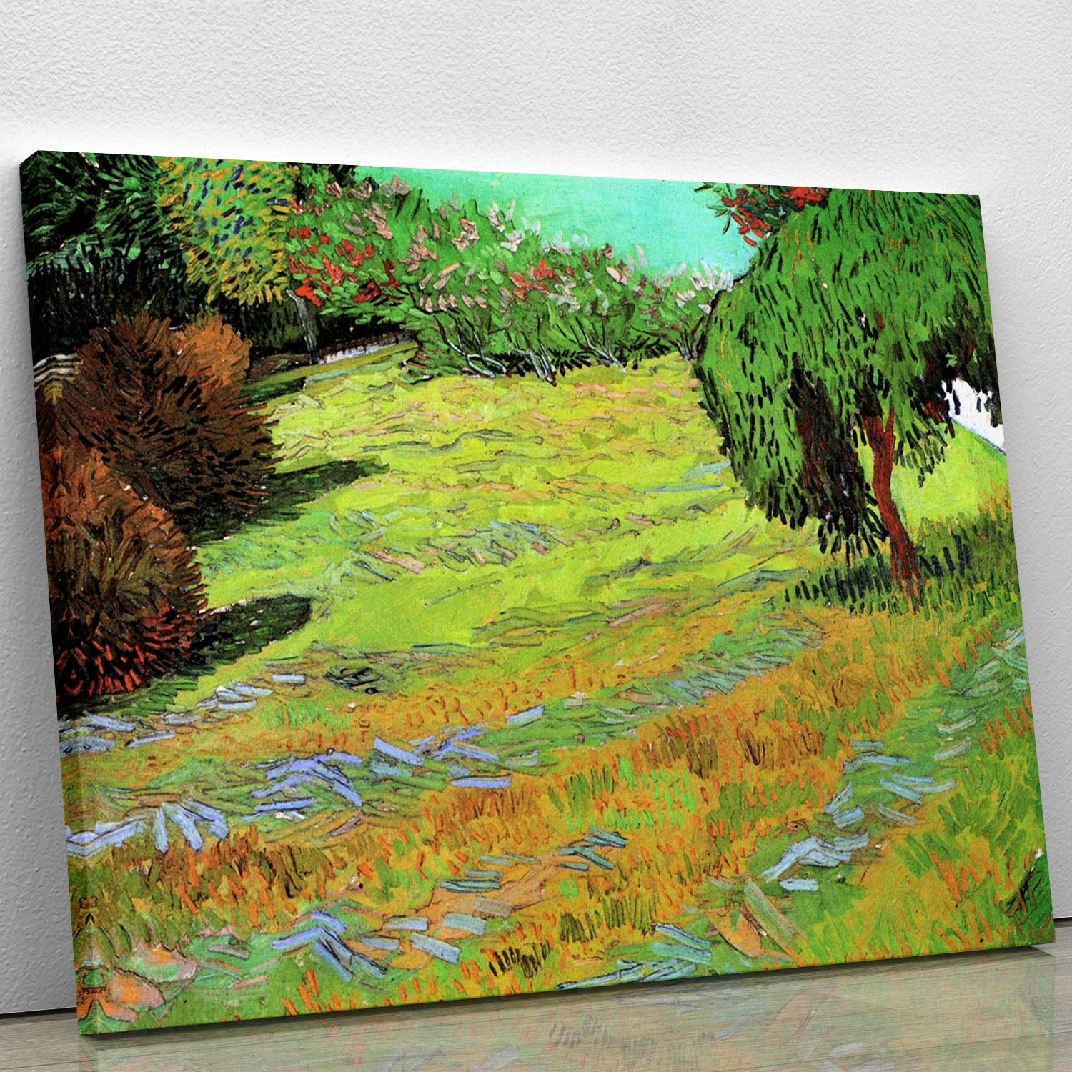 Sunny Lawn in a Public Park by Van Gogh Canvas Print or Poster - Canvas Art Rocks - 1