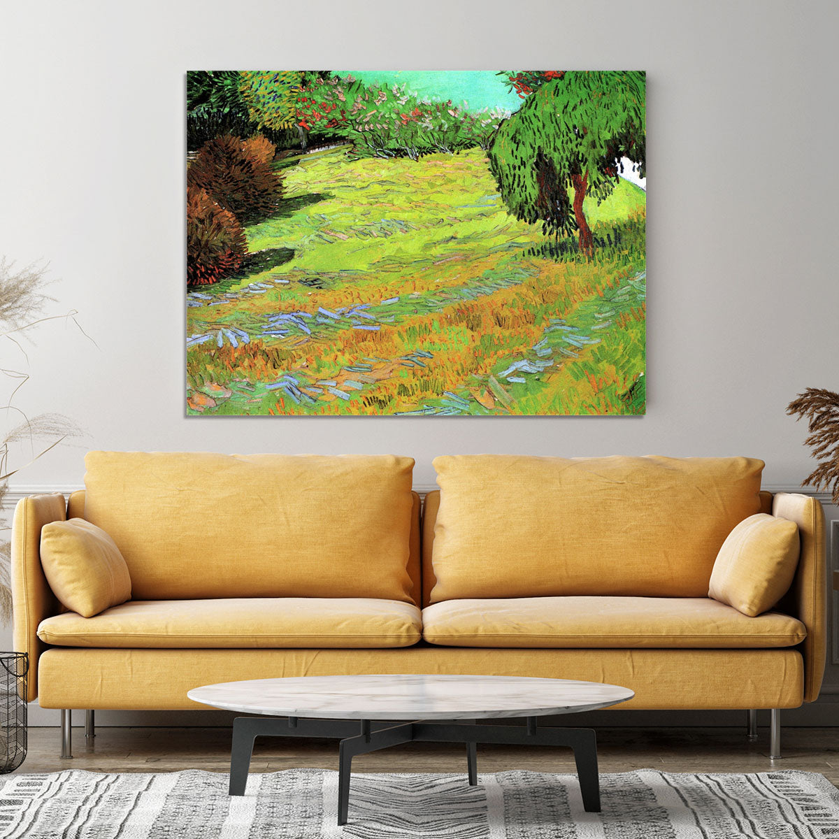 Sunny Lawn in a Public Park by Van Gogh Canvas Print or Poster - Canvas Art Rocks - 4