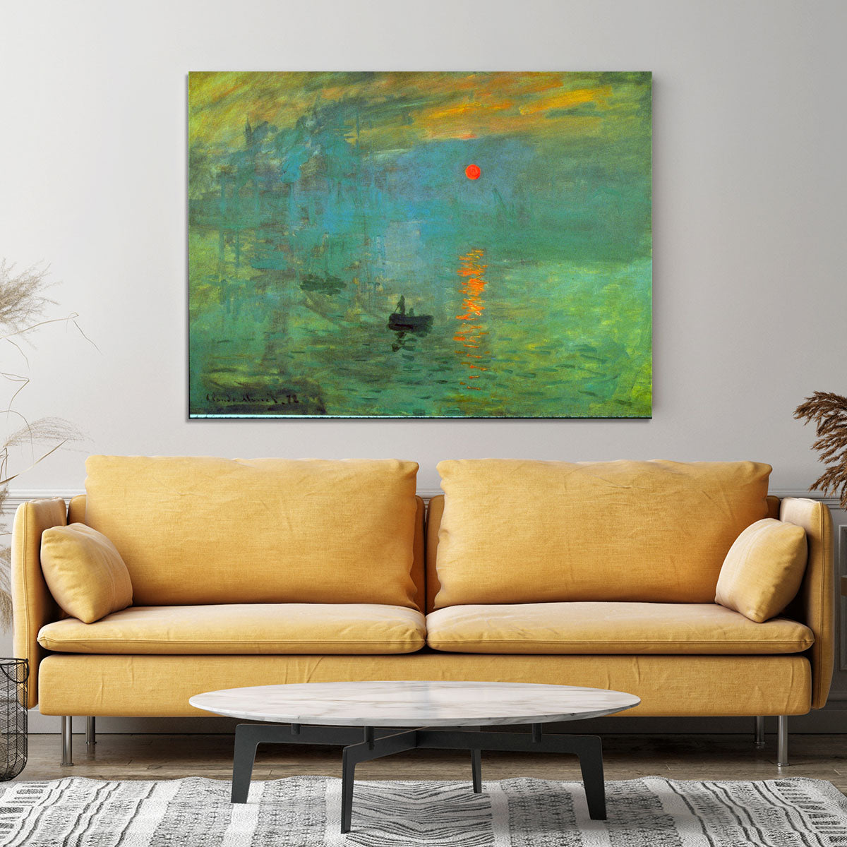 Sunrise by Monet Canvas Print or Poster - Canvas Art Rocks - 4