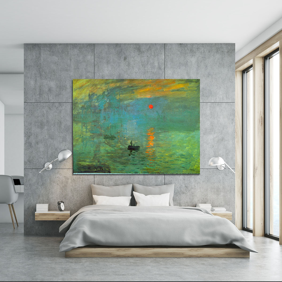 Sunrise by Monet Canvas Print or Poster - Canvas Art Rocks - 5