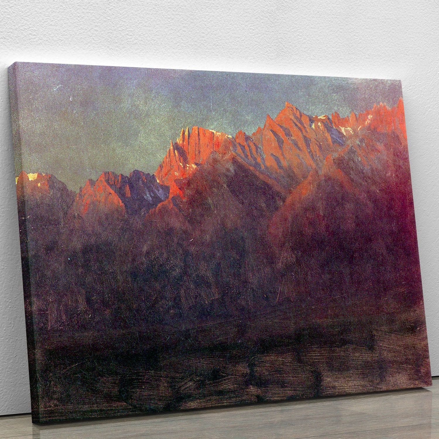 Sunrise in the Sierras by Bierstadt Canvas Print or Poster - Canvas Art Rocks - 1