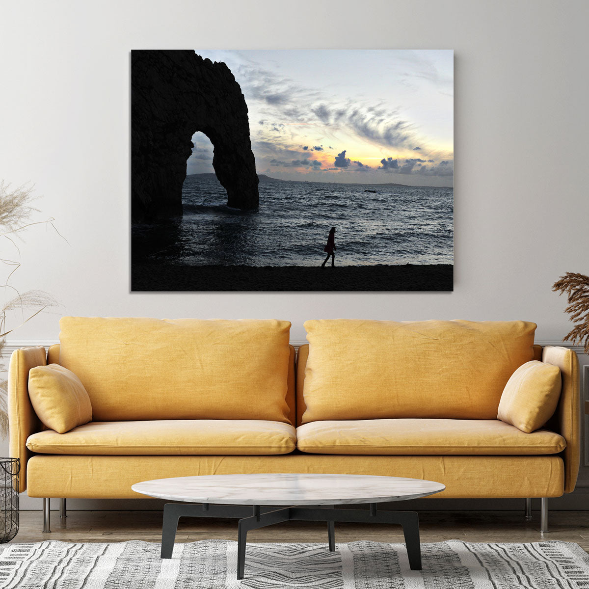 Sunset at Durdle Door Canvas Print or Poster - Canvas Art Rocks - 4