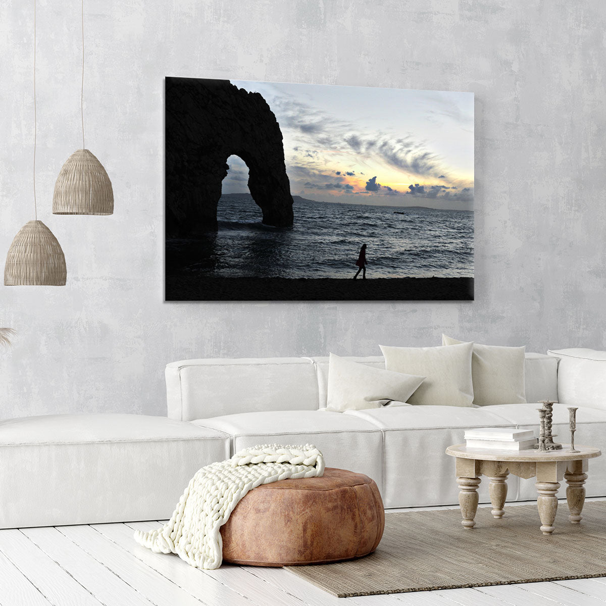 Sunset at Durdle Door Canvas Print or Poster - Canvas Art Rocks - 6