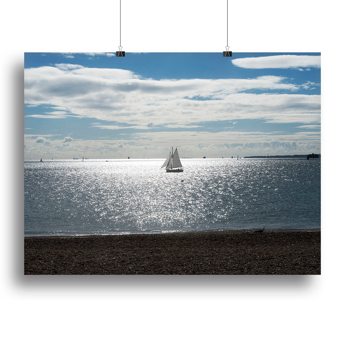 Sunshine on the sea Canvas Print or Poster - Canvas Art Rocks - 2