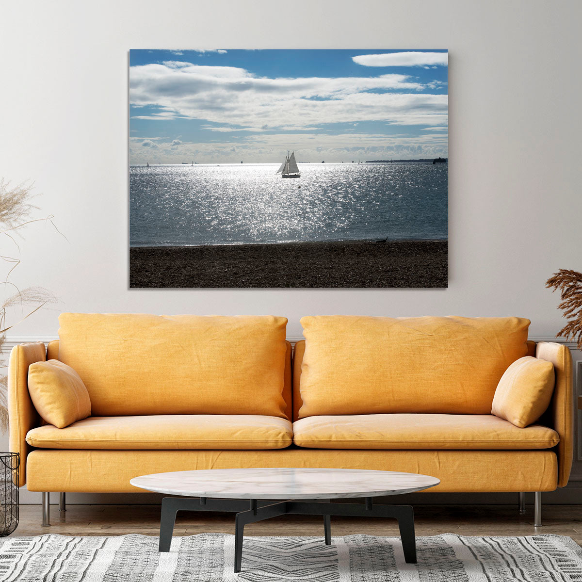 Sunshine on the sea Canvas Print or Poster - Canvas Art Rocks - 4