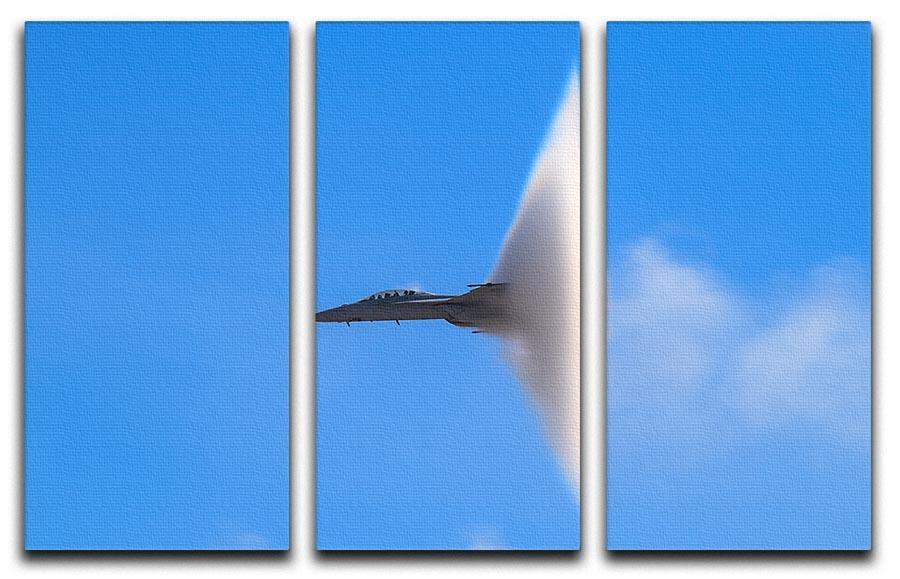 Super Hornet with transonic vapor cone 3 Split Panel Canvas Print - Canvas Art Rocks - 1