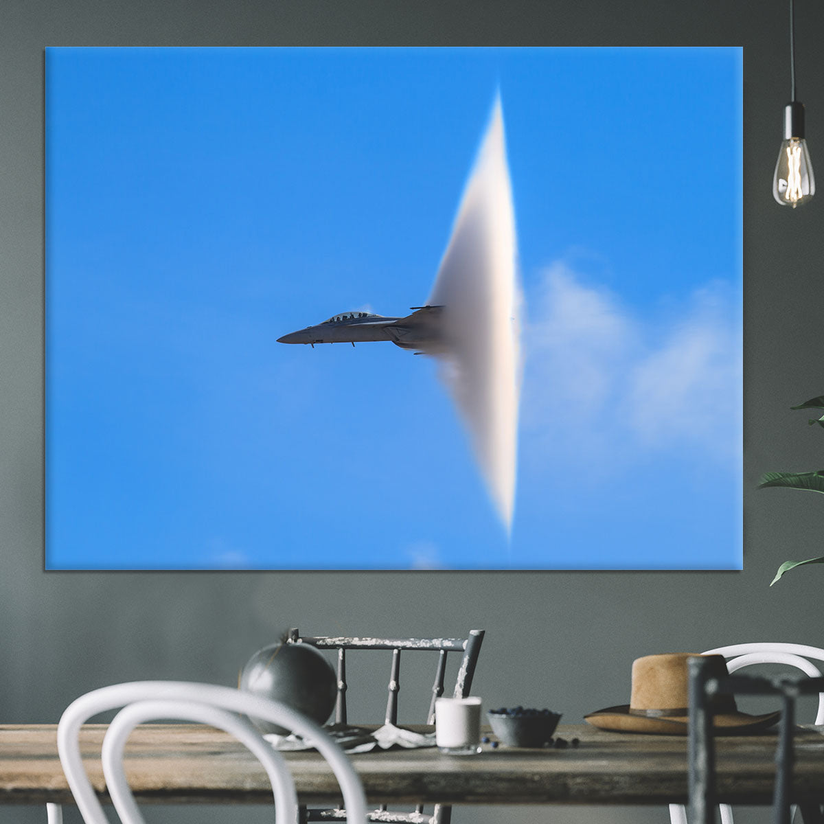 Super Hornet with transonic vapor cone Canvas Print or Poster - Canvas Art Rocks - 3