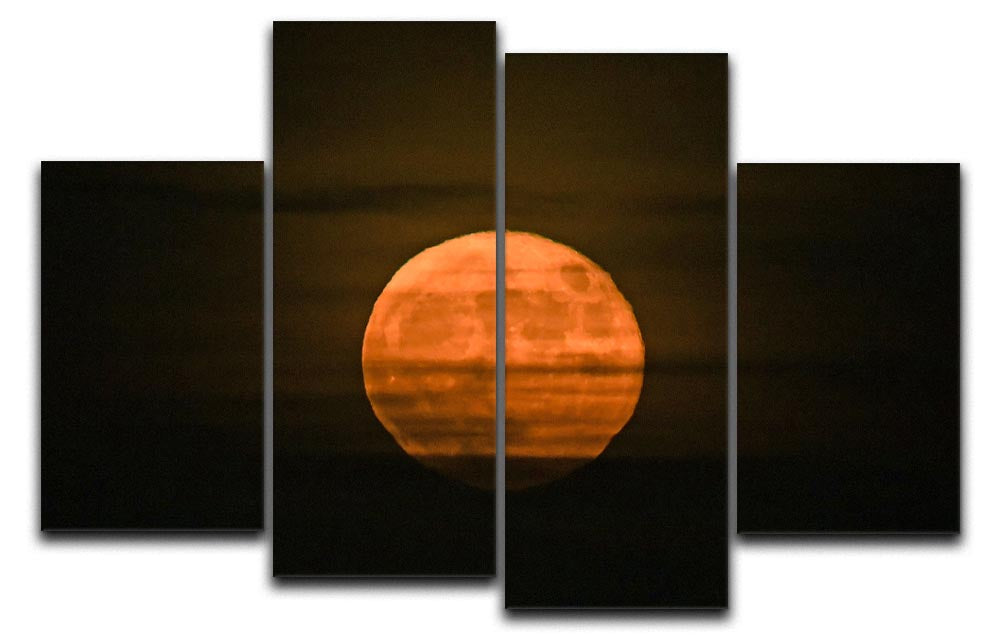 Super moon 4 Split Panel Canvas - Canvas Art Rocks - 1