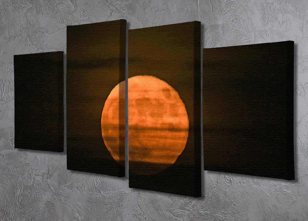 Super moon 4 Split Panel Canvas - Canvas Art Rocks - 2