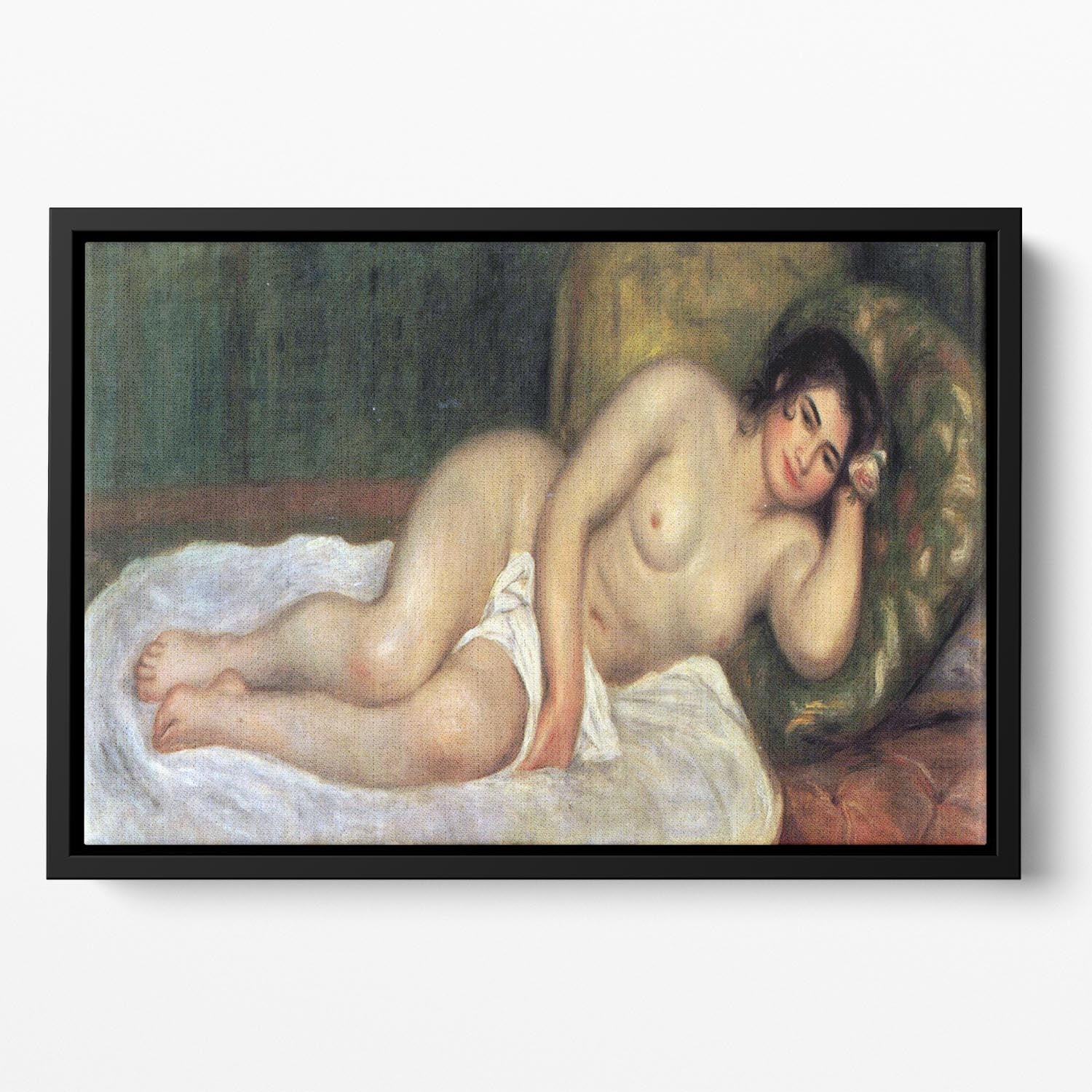 Supporting act by Renoir Floating Framed Canvas