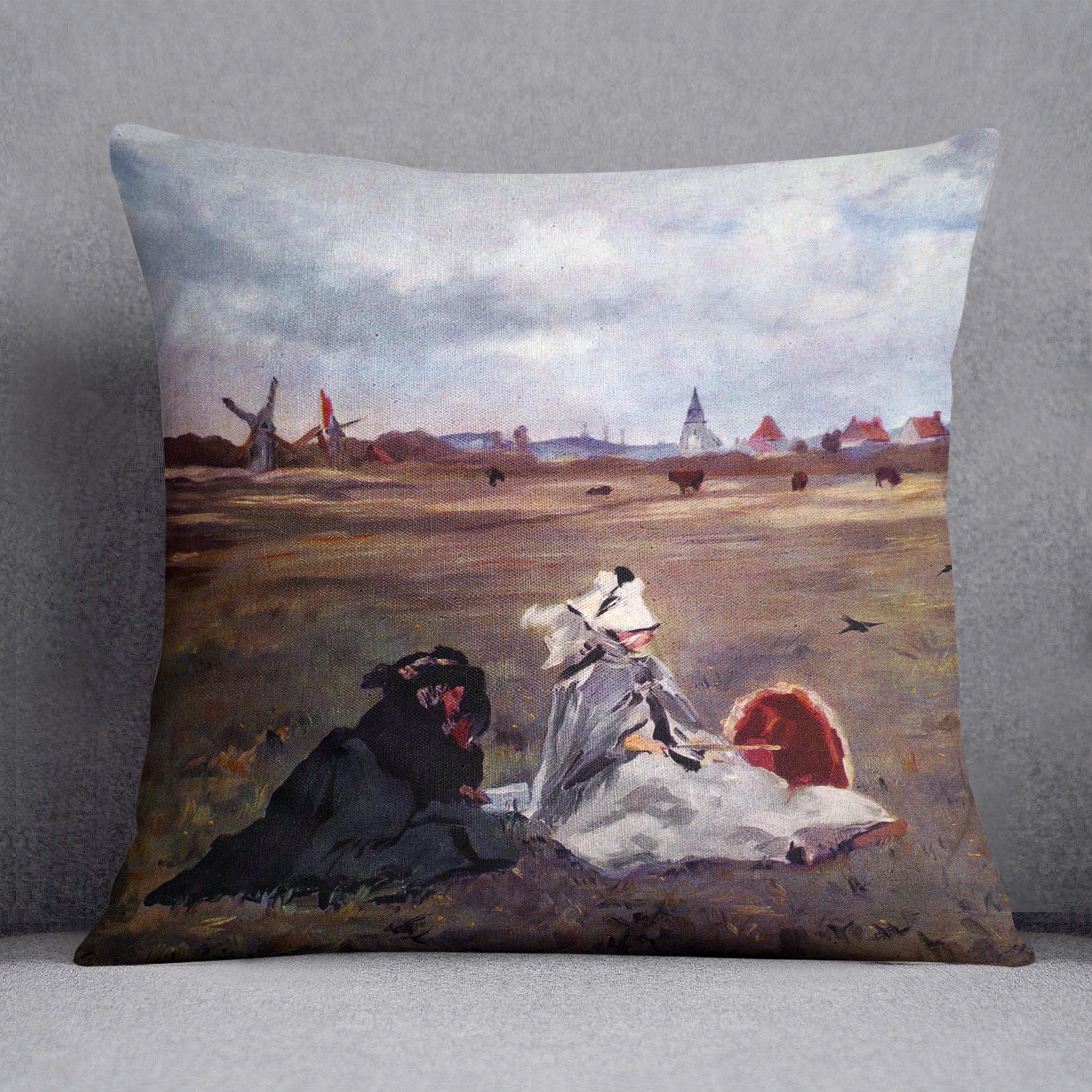 Swallows by Manet Cushion