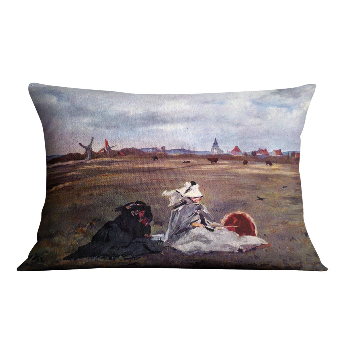 Swallows by Manet Cushion