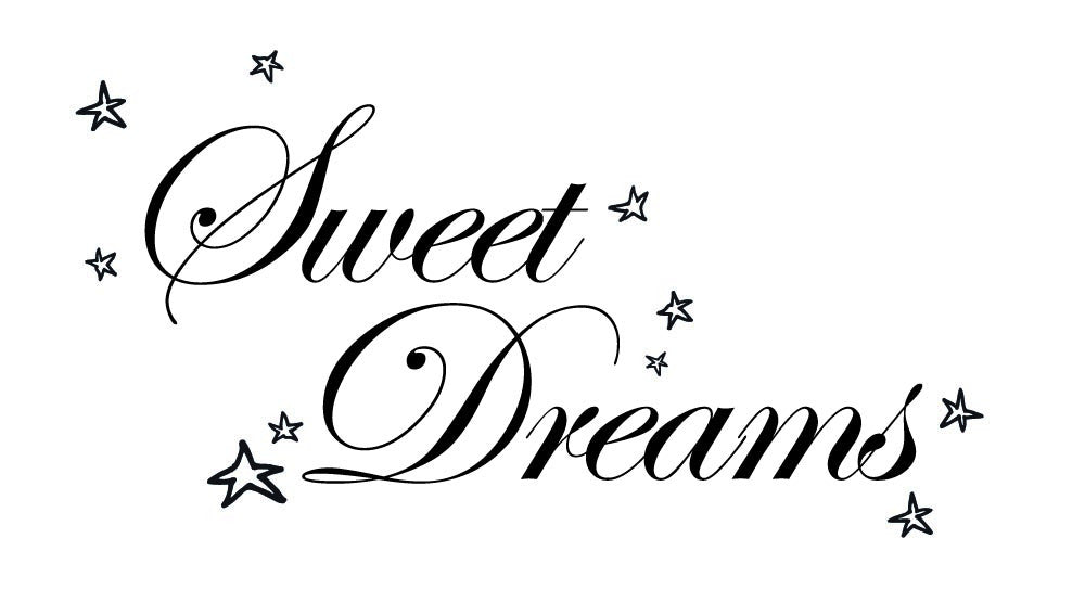 Sweet Dreams Wall Sticker - Canvas Art Rocks - 2
