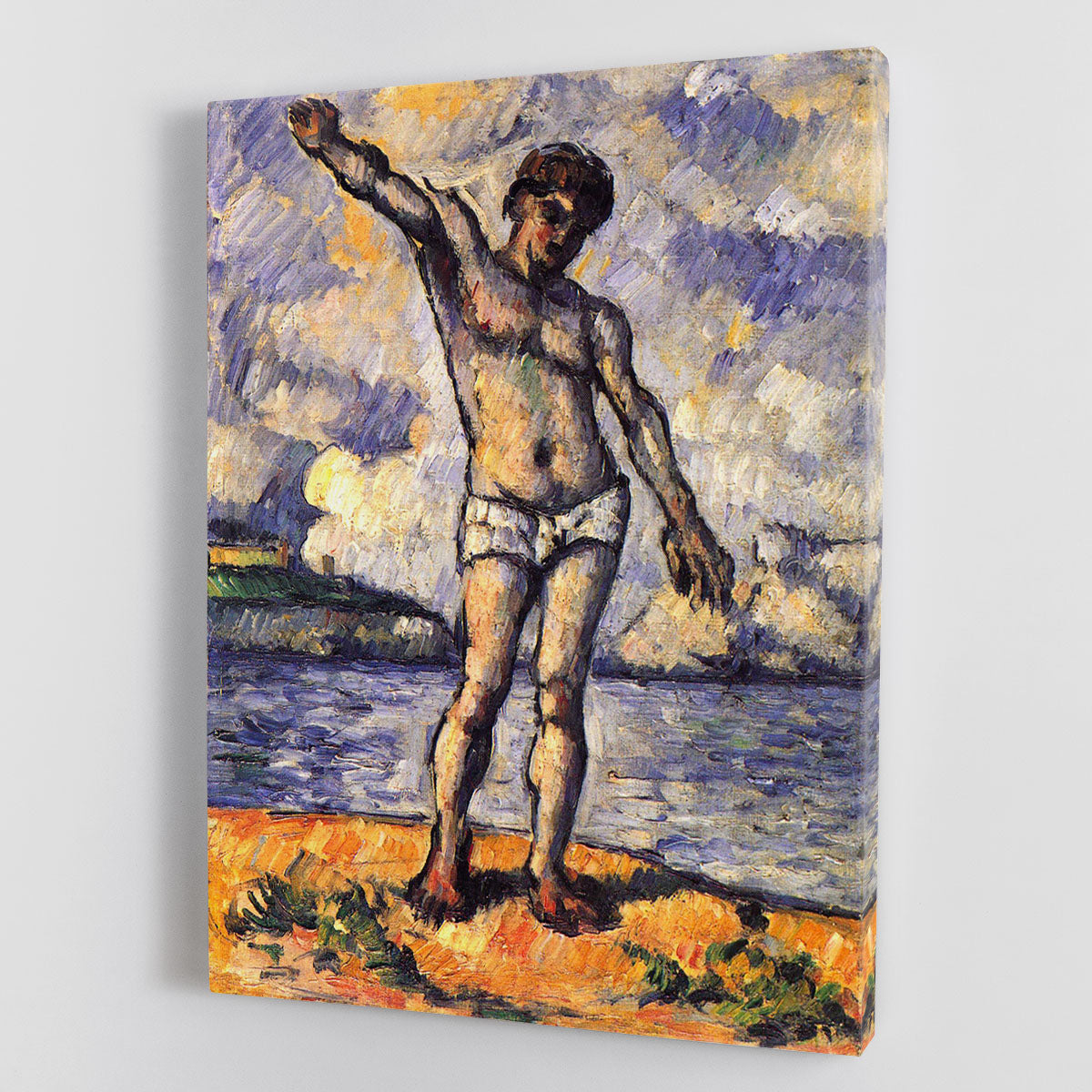 Swimmer with outstretched arms by Cezanne Canvas Print or Poster - Canvas Art Rocks - 1