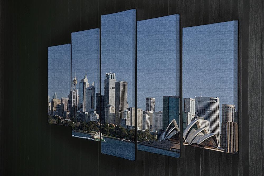 Sydney Cityscape Over Blue Sky 5 Split Panel Canvas  - Canvas Art Rocks - 2