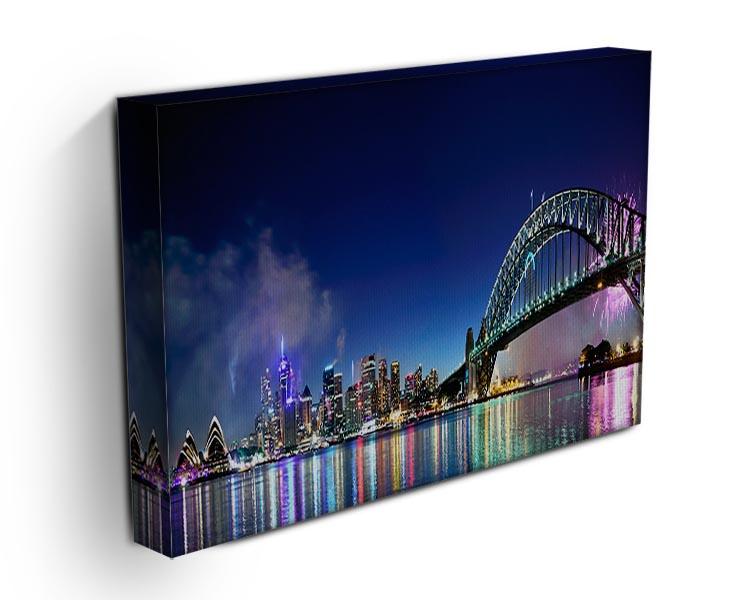 Sydney Harbour NYE Fireworks Canvas Print or Poster - Canvas Art Rocks - 3