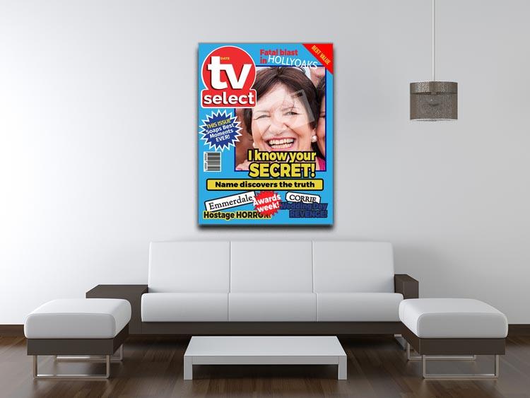 TV Select Magazine Cover Spoof Canvas Print