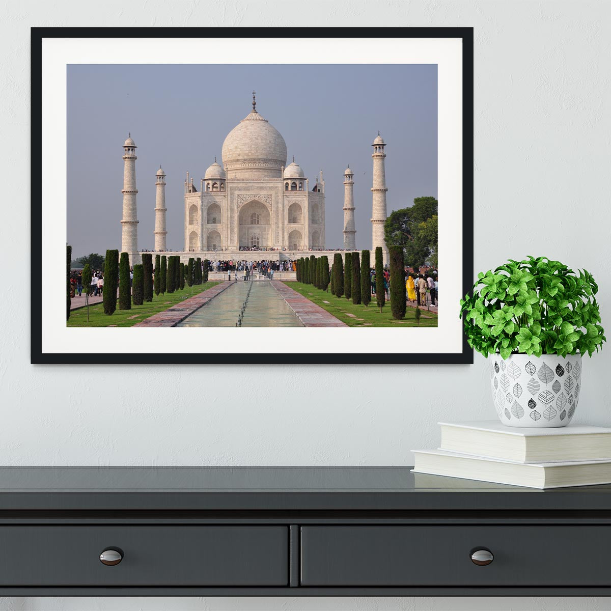 Taj Mahal Framed Print - Canvas Art Rocks - 1