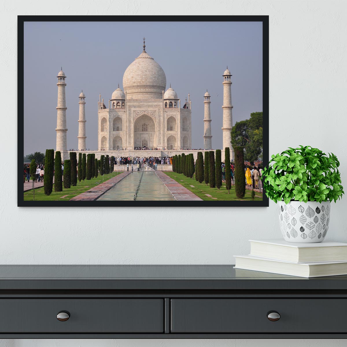 Taj Mahal Framed Print - Canvas Art Rocks - 2