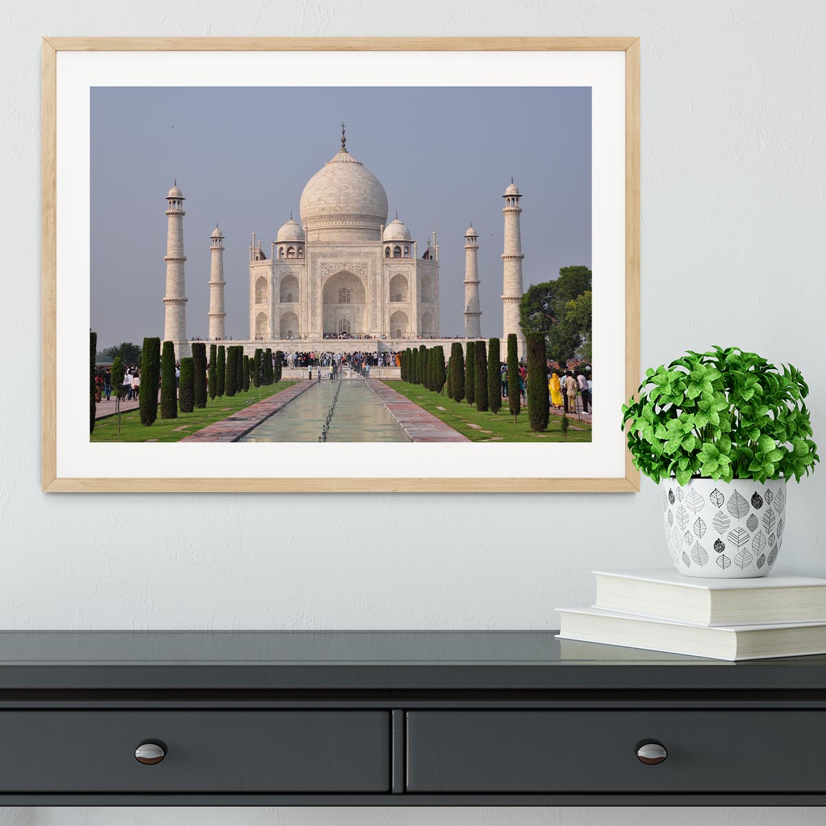 Taj Mahal Framed Print - Canvas Art Rocks - 3