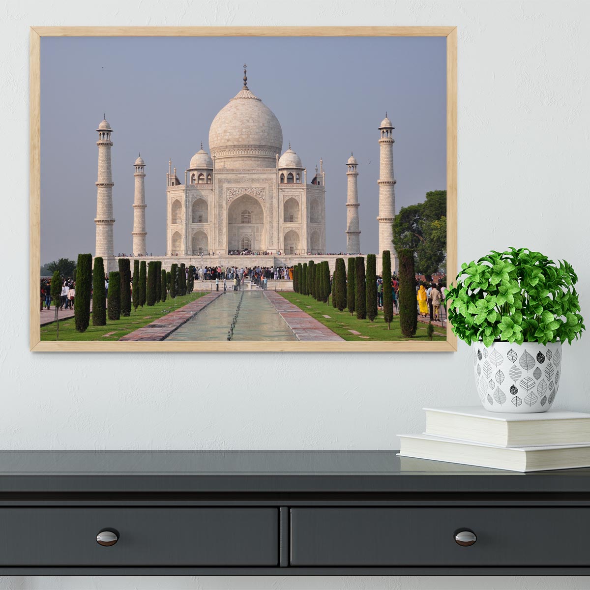 Taj Mahal Framed Print - Canvas Art Rocks - 4