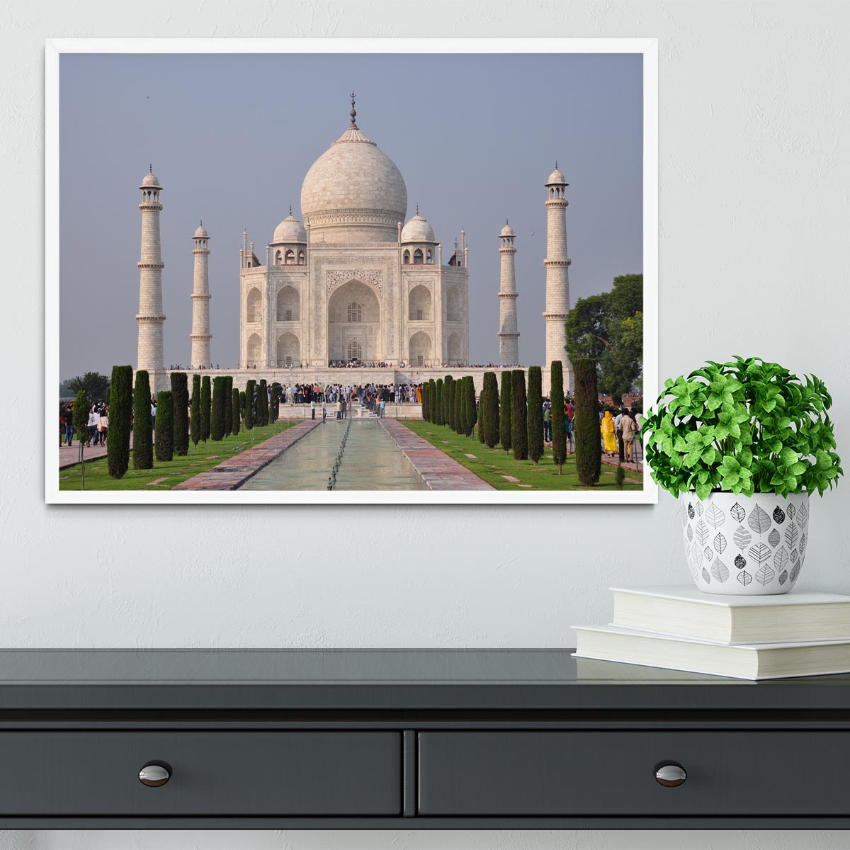 Taj Mahal Framed Print - Canvas Art Rocks -6