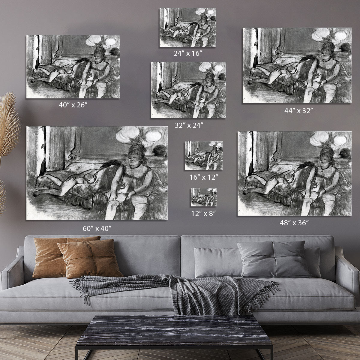 Taking a rest by Degas Canvas Print or Poster - Canvas Art Rocks - 7
