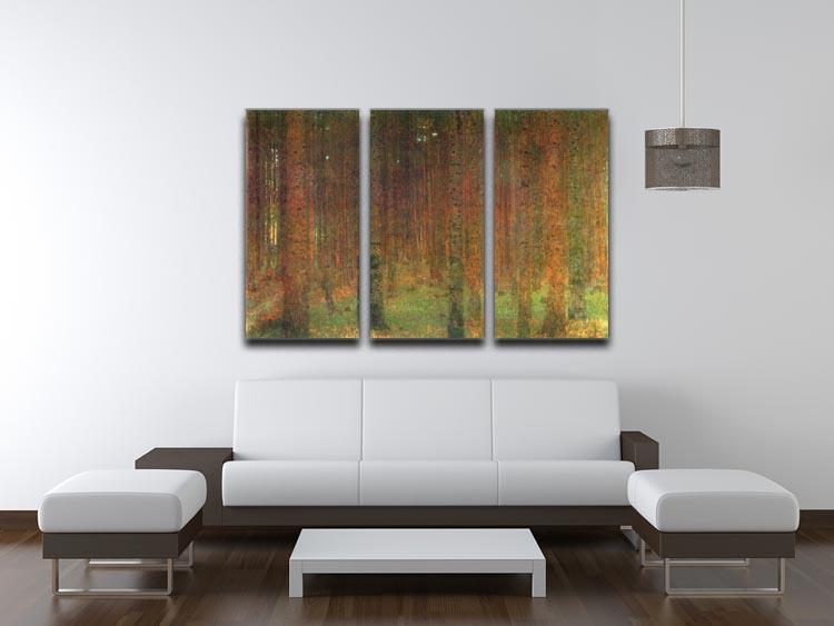 Tannenwald II by Klimt 3 Split Panel Canvas Print - Canvas Art Rocks - 3