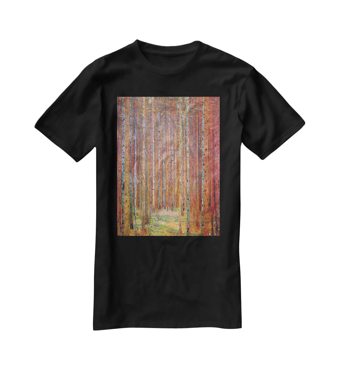 Tannenwald I by Klimt T-Shirt - Canvas Art Rocks - 1