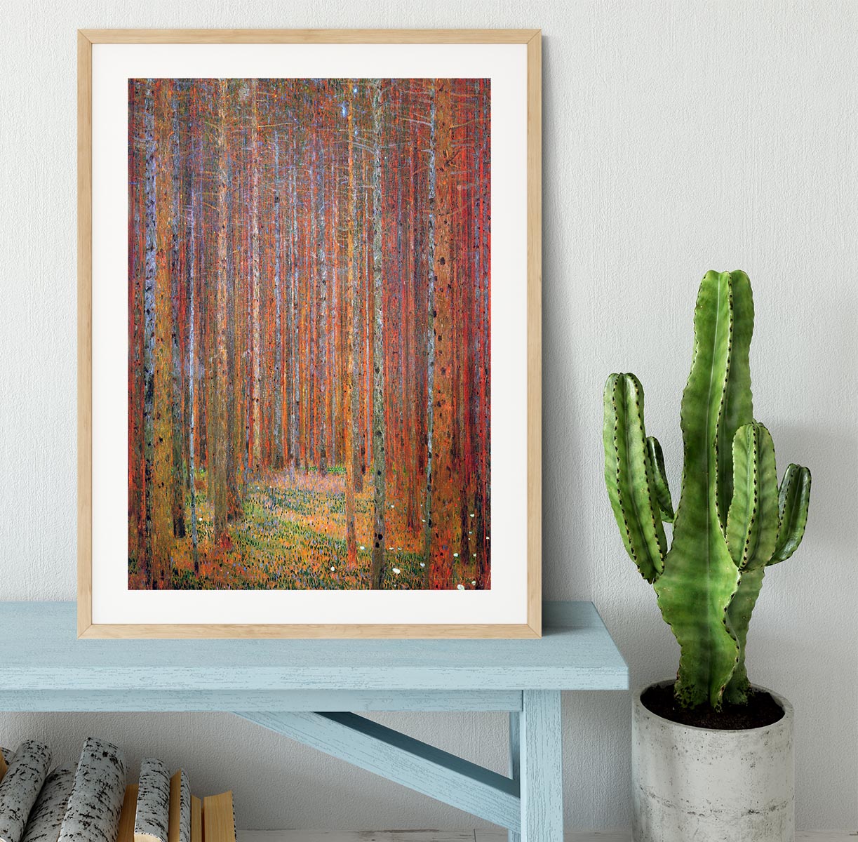 Tannenwald I by Klimt Framed Print - Canvas Art Rocks - 3