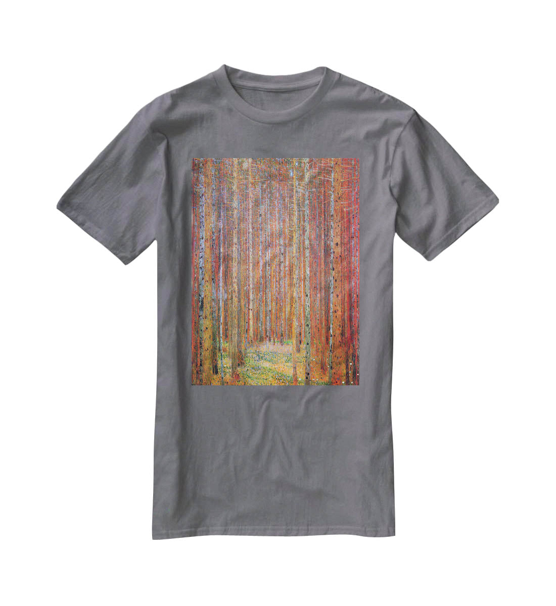 Tannenwald I by Klimt T-Shirt - Canvas Art Rocks - 3